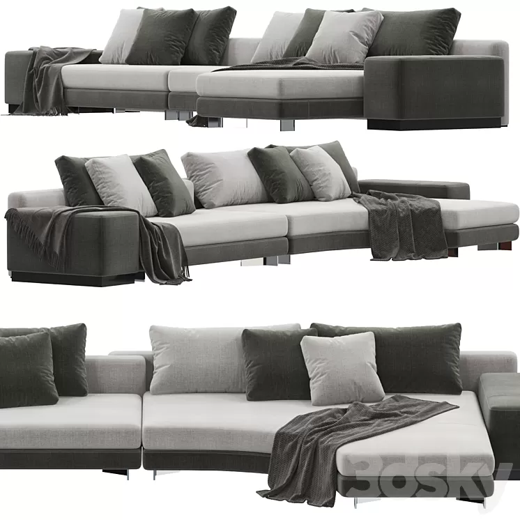 Sofa Minotti Daniels 3D Model