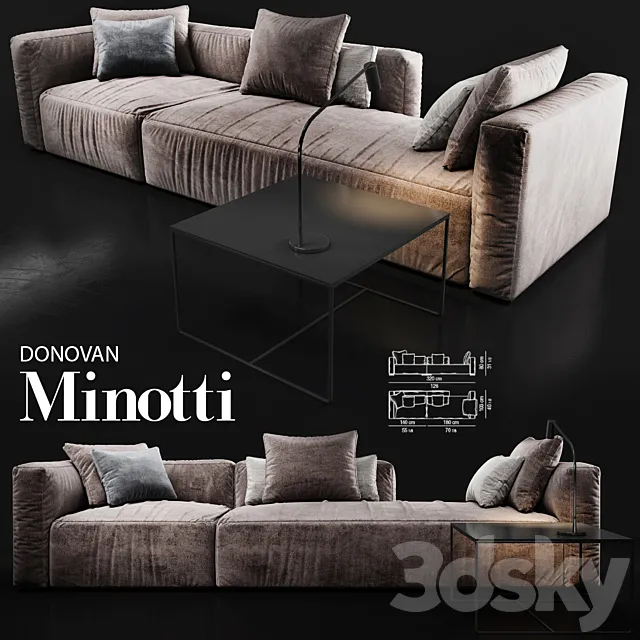 Sofa Minotti DONOVAN 3DModel