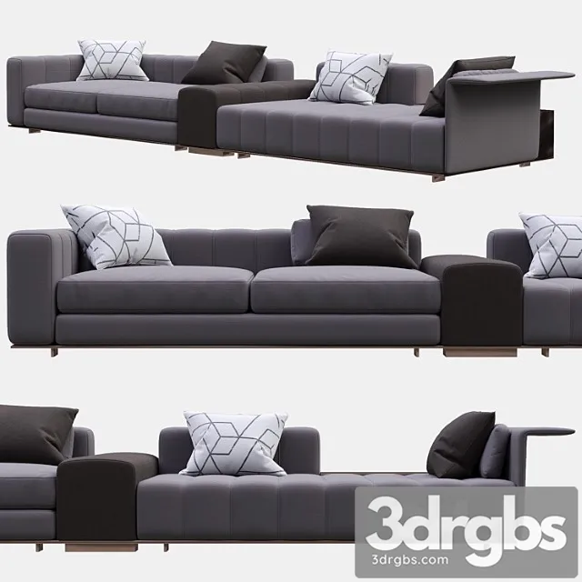 Sofa minotti freeman 2 3D Model Free