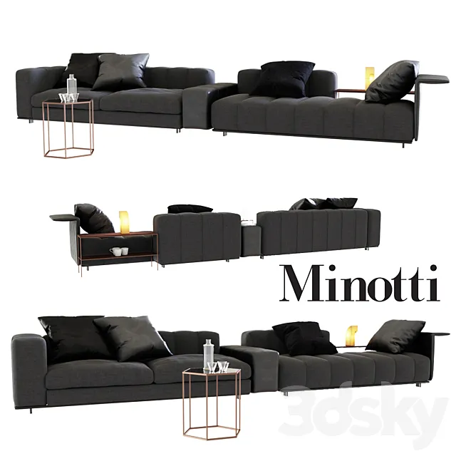 Sofa Minotti Freeman 3D Model