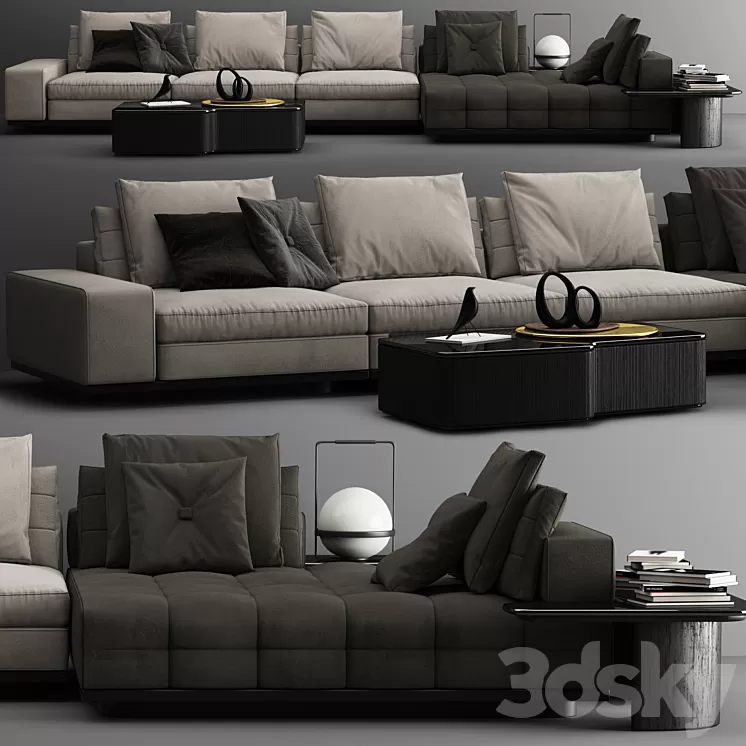 Sofa Minotti Lawrence C 3D Model