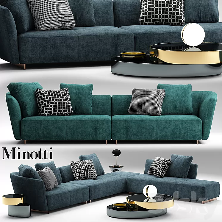 Sofa minotti lounge seymour 3D Model