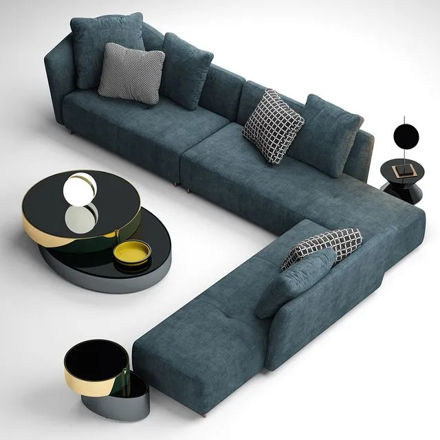 Sofa minotti lounge seymour 3D Model