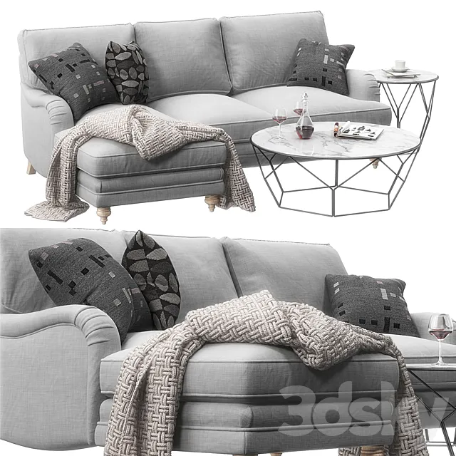 Sofa Miss Daisy set 3D Model
