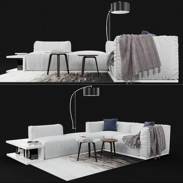 Sofa MisuraEmme Sitin 3D Model