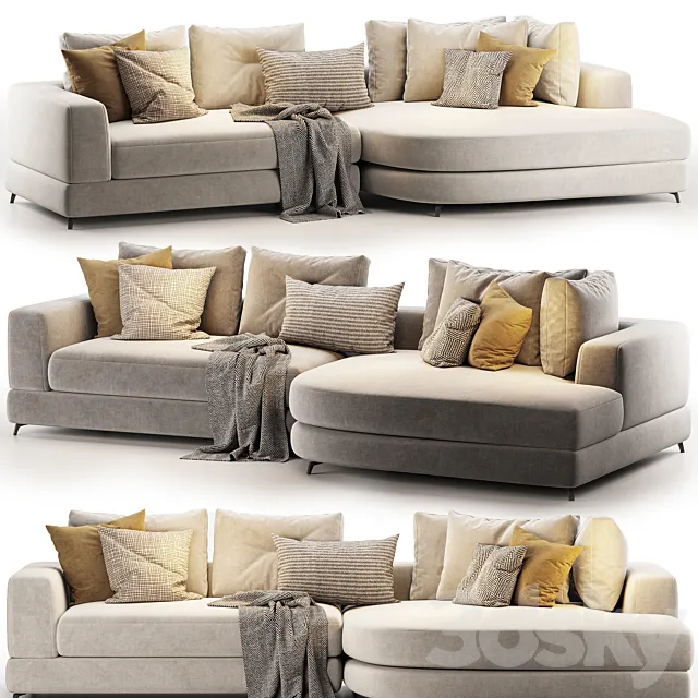 SOFA Moderno RIGHT 3D Model