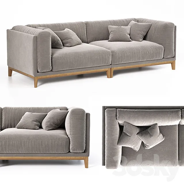 sofa module CASE 1240×940 (art.901 _ 902) 3D Model