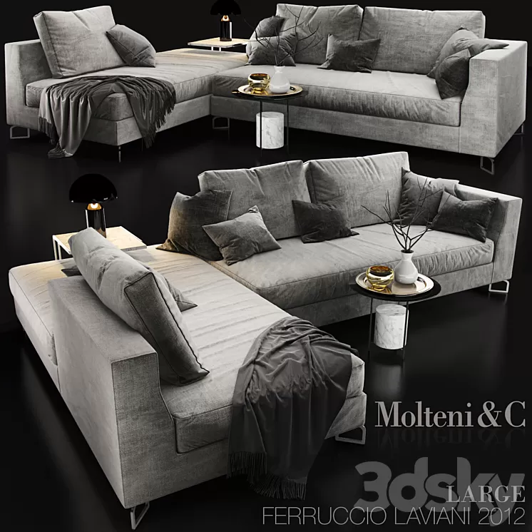 Sofa Molteni c LARGE 3D Model