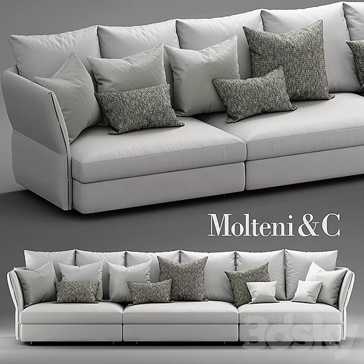 Sofa molteni SOFAS HOLIDAY 3D Model