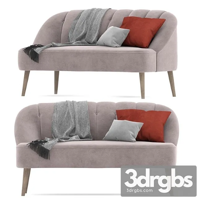 Sofa mona 2 3D Model Free