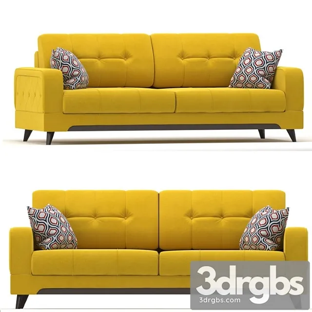 Sofa monti 160 2 3D Model Free