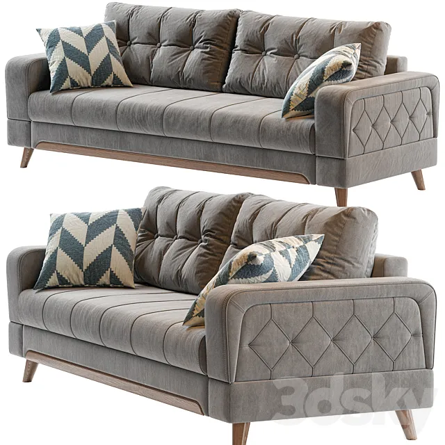 Sofa Monty 156 3D Model