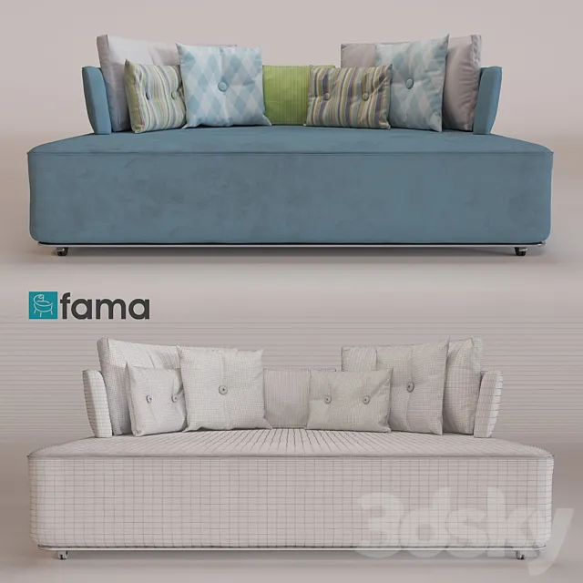 Sofa MyCube by Fama 3D Model
