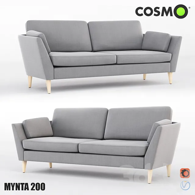 Sofa Mynta 200 3D Model