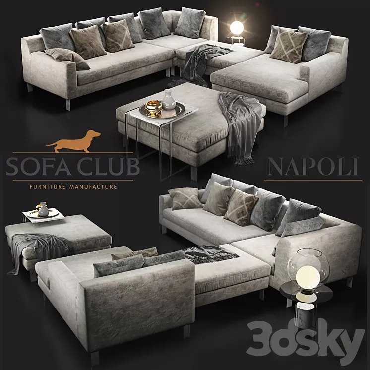 Sofa Napoli Sofa Club 3D Model