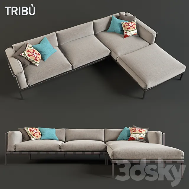 Sofa NATAL ALU SOFA 3D Model