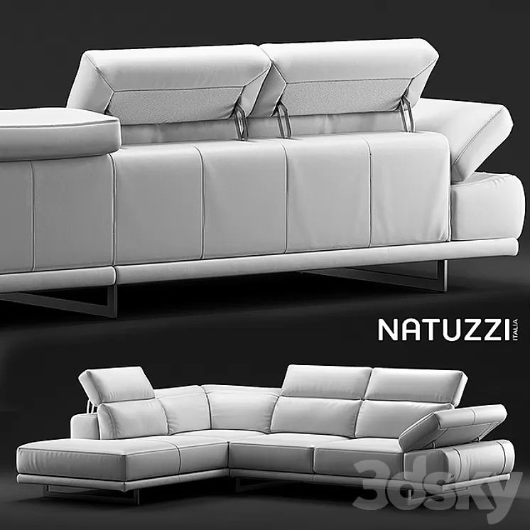 Sofa Natuzzi Borghese 3D Model