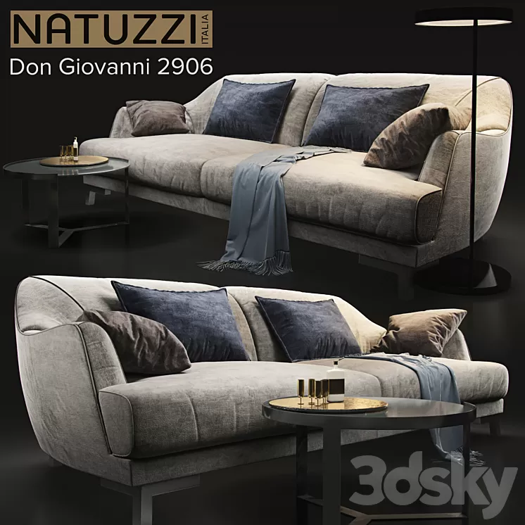 Sofa natuzzi Don Giovanni 2906 3D Model