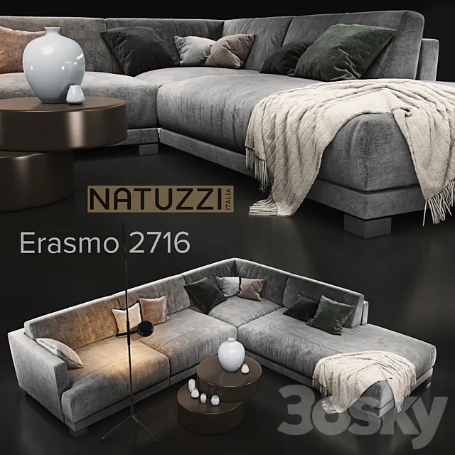 Sofa natuzzi Erasmo 2716 3DModel