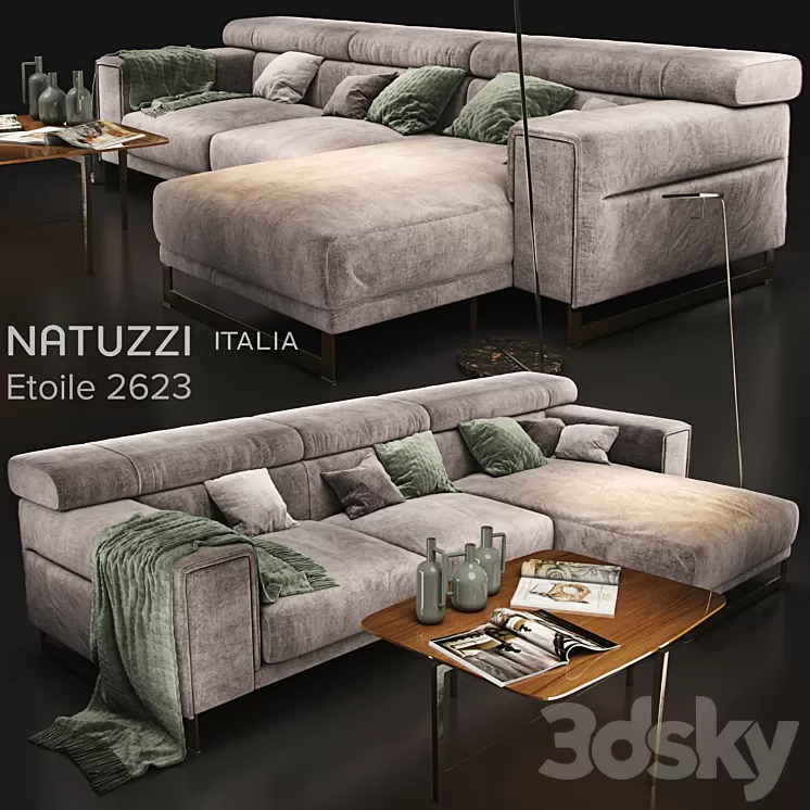 Sofa natuzzi Etoile 2623 3D Model