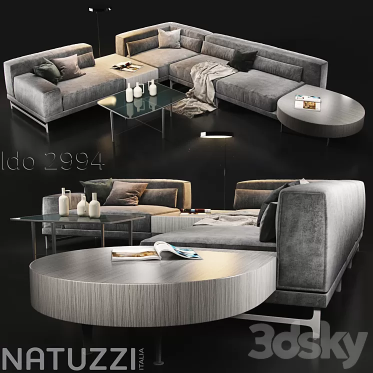 Sofa Natuzzi Ido 2994 3D Model