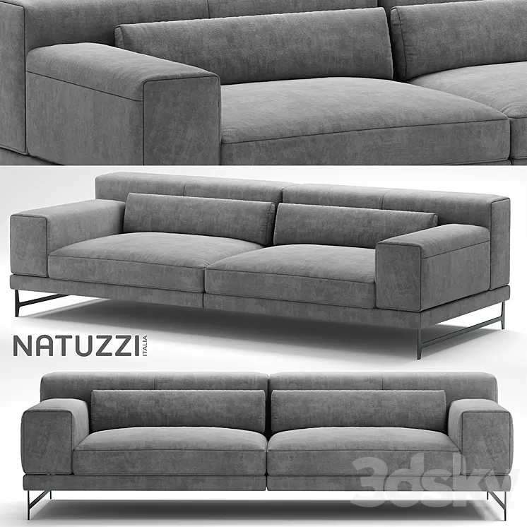 Sofa natuzzi ido 3D Model