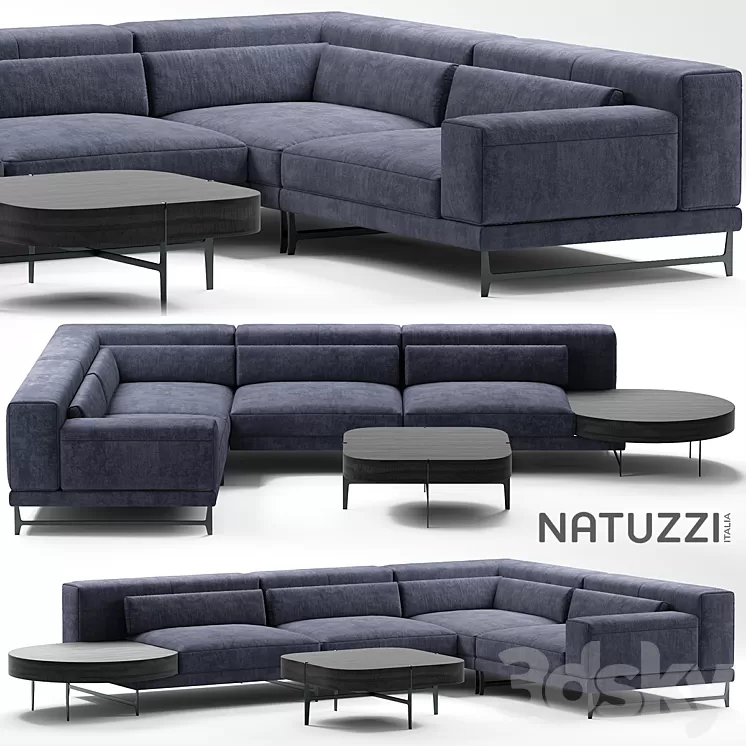 Sofa natuzzi ido 3D Model