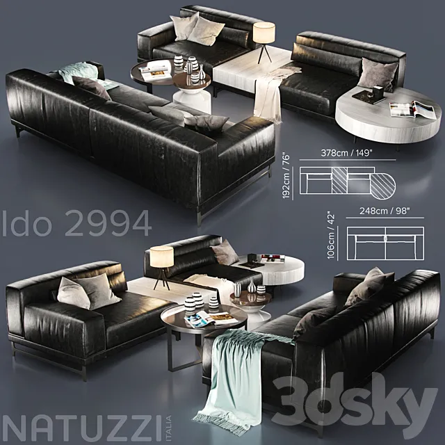 Sofa Natuzzi Ido 3DModel