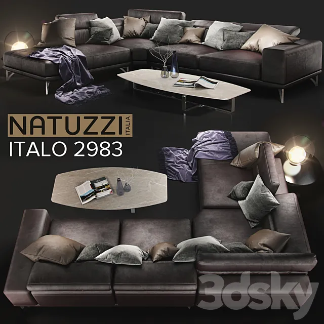 Sofa NATUZZI Italo 2983 3DModel