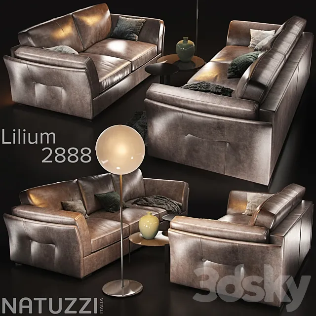 Sofa natuzzi Lilium var 3DModel