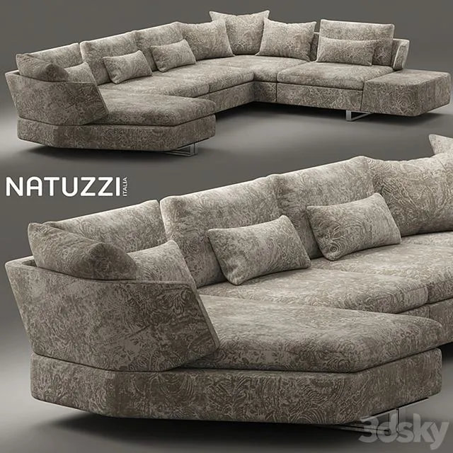Sofa natuzzi opus 3D Model