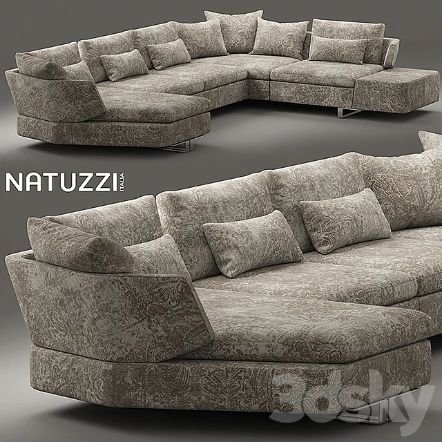 Sofa natuzzi opus 3D Model