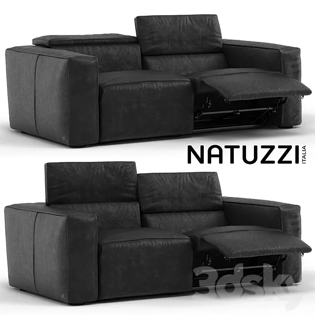 Sofa Natuzzi Sipario 3D Model