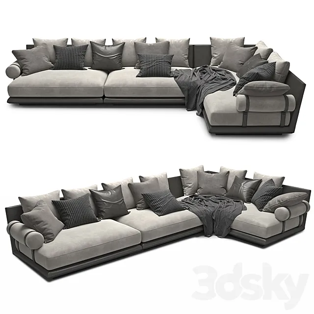Sofa Noonu B&B Italia 3D Model