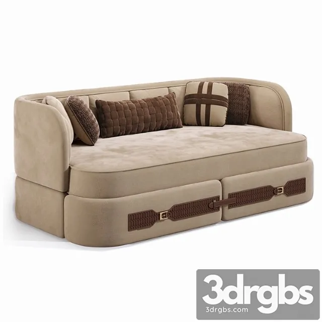 Sofa Norden Irina Buzakova 3D Model Free