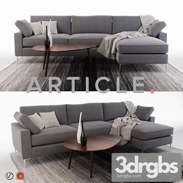 Sofa nova 2 3D Model Free
