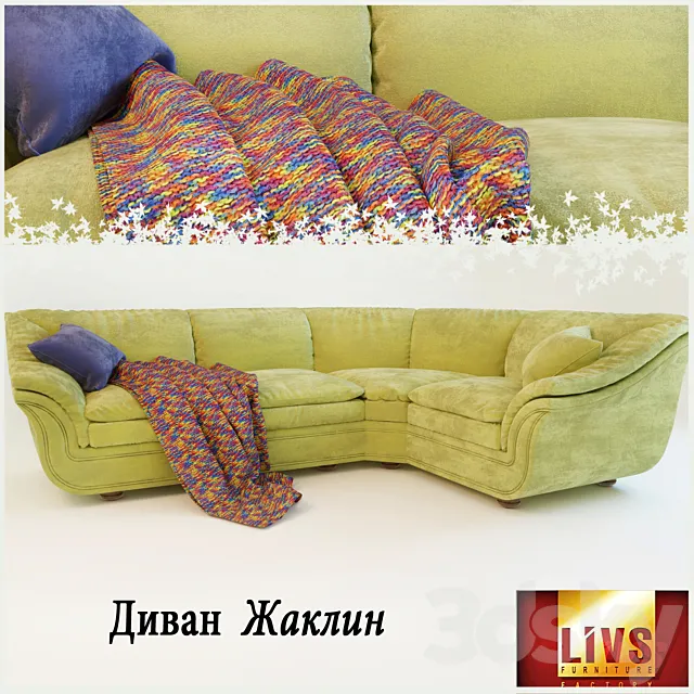 Sofa of LIVS factory Jacqueline corner 3D Model
