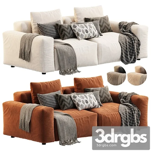 Sofa One 02 3D Model Free