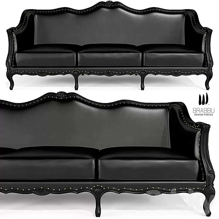 Sofa Ottawa Brabbu 3D Model Free