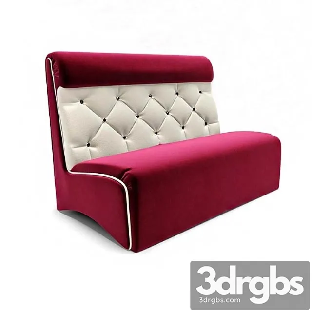 Sofa Pafos Black White 1 3D Model Free