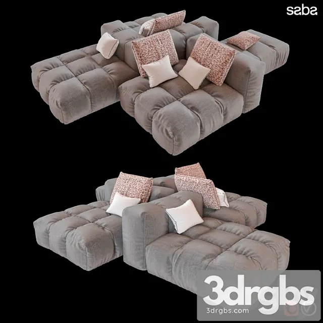 Sofa Pixel Saba 1 3D Model Free