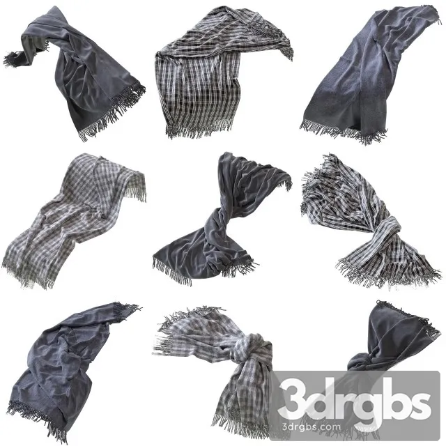 Sofa Plaid 3D Model Free