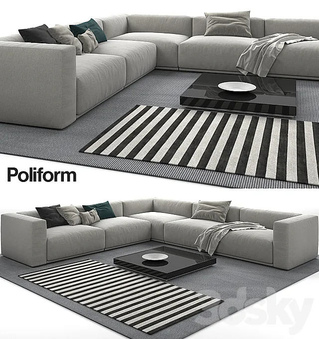 Sofa Poliform Bolton 3D Model