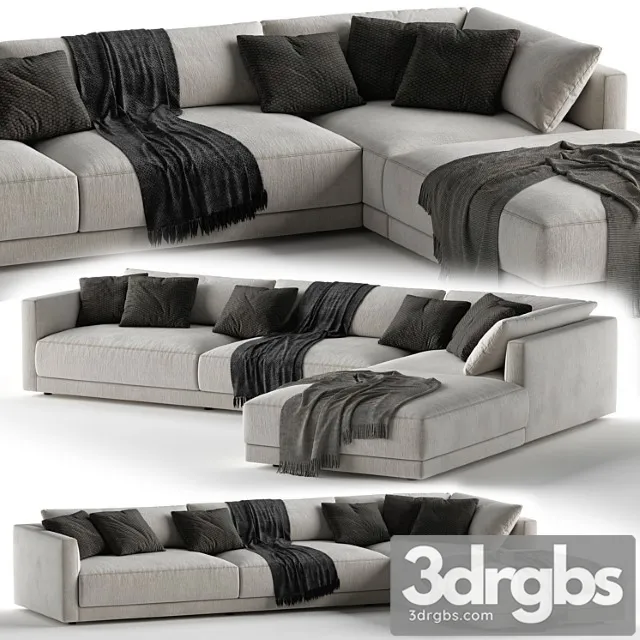 Sofa Poliform Bristol 1 3D Model Free
