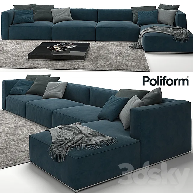 Sofa Poliform Shangai 3DModel
