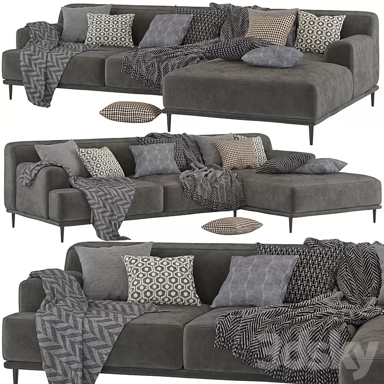 Sofa Portofino 3D Model Free