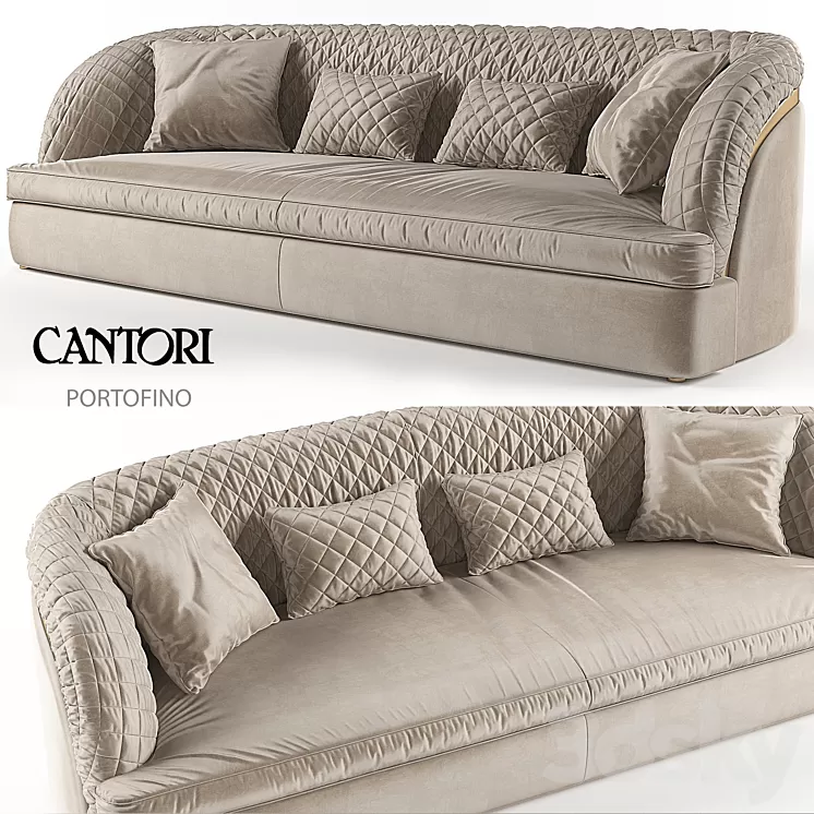 Sofa Portofino Cantori 3D Model