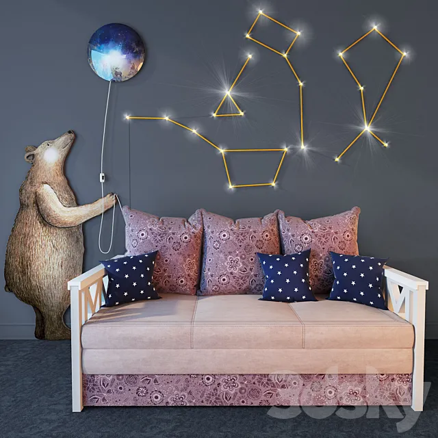 Sofa "Provence". Divanov. 3DModel