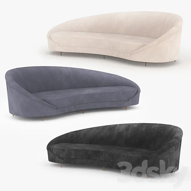 Sofa Provocateur Eichholtz 3D Model