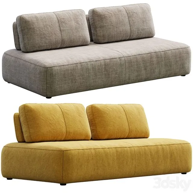 Sofa Puff By In Mood 3D Model